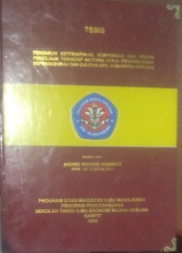 PENGARUH KEPEMIMPINAN, KOMPENSASI DAN DESAIN PEKERJAAN TERHADAP MOTIVASI KERJA PEGAWAI DINAS KEPENDUDUKAN DAN CATATAN SIPIL KABUPATEN SERUYAN
