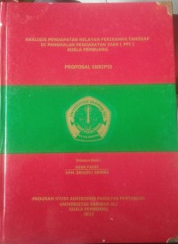 ANALISIS PENDAPATAN NELAYAN PERIKANAN TANGKAP DI PANGKALAN PENDARATAN IKAN (PPI) KUALA PEMBUANG