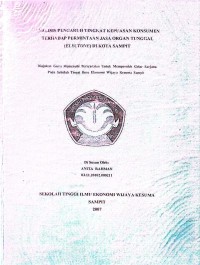 ANALISIS PENGARUH TINGKAT KEPUASAN KONSUMEN TERHADAP PERMINTAAN JASA ORGAN TUNGGAL (ELECTONE) DI KOTA SAMPIT