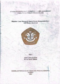 EVALUASI SISTEM DAN PROSEDUR PEMBELIAN KREDIT PADA PT. KATINGAN INDAH UTAMA