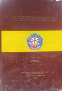 PPENGARUH KEPEMIMPINAN KEPALA SEOLAH DAN DISIPLIN GURU TERHADAP KNERJA GURU SMA NEGERI DI KOTA SAMPIT KABUPATEN KOTAWARINGIN TIMUR