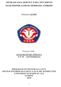 APLIKASI JASA SERVICE PADA TEN SERVIS ELEKTRONIK SAMUDA BERBASIS ANDROID