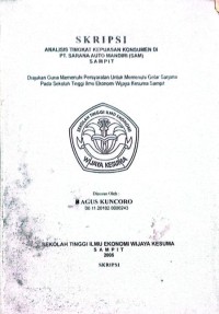 ANALISIS TINGKAT KEPUASAN KONSUMEN DI PT. SARANA AUTO MANDIRI (SAM) SAMPIT