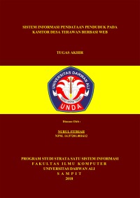 SISTEM INFORMASI PENDATAAN PENDUDUK PADA KAMTOR DESA TERAWAN BERBASI WEB