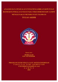 Image of ANALISIS DATA PENJUALAN UNTUK PENGAMBILAN KEPUTUSAN RESTOCKING PERALATAN BAYI PADA TOKO DOREMI BABY SAMPIT
MENGGUNAKAN METODE FUZZY MAMDANI