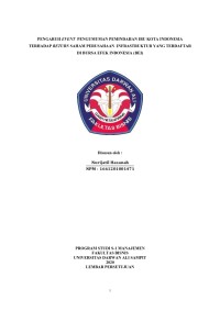 PENGARUH EVENT  PENGUMUMAN PEMINDAHAN IBU KOTA INDONESIA TERHADAP RETURN SAHAM PERUSAHAAN INFRASTRUKTUR YANG TERDAFTAR DI BURSA EFEK INDONESIA (BEI)