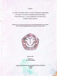 ANALISIS PENGARUH CURRENT RATIO, NET PROFIT MARGIN DAN INVENTORY TURNOVER TERHADAP STRUKTURAL MODAL PADA PERUSAHAAN ANEKA INDUSTRI YANG GO PUBLIC DI BURSA EFEK JAKARTA