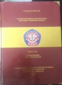 SISTEM INFORMASI LAYANAN PUBLIK KOTA SAMPIT BERBASIS ANDROID