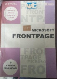 SEKARANG BELAJAR SEKARANG PINTAR MICROSOFT FRONTPAGE