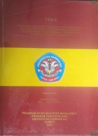 PENGARUH KARAKTERISTIK INDIVIDU, MOTIVASI, INSENTIF DAN FASILITAS KERJA TERHADAP KINERJA PEGAWAI DI LINGKUNGAN DINAS PENDIDIKAN PEMUDA DAN OLAHRAGA KABUPATEN SERUYAN