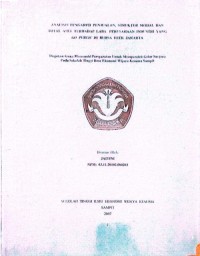 ANALISIS PENGARUH PENJUALAN, STRUKTUR MODAL, DAN TOTAL ASET TERHADAP LABA PERUSAHAAN INDUSTRI YANG GO PUBLIC DI BURSA EFEK JAKARTA