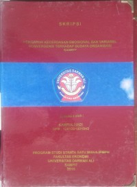 PENGARUH KECERDASAN EMOSIONAL DAN VARIABEL KONVERGENSI TERHADAP BUDAYA ORGANISASI