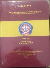 SISTEM INFORMASI PENILAIAN KINERJA GURU PADA SMA NEGERI 2 SAMPIT BERBASIS WEB
