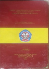 PENGARUH GAYA KEPEMIMPINAN DAN MOTIVASI KERJATERHADAP KINERJA PEGAWAI DI LINGKUNGAN KANTOR KECAMATAN HANAU