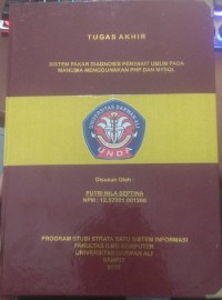 SISTEM PAKAR DIAGNOSIS PENYAKIT UMUM PADA MANUSIA MENGGUNAKAN PHP DAN MYSQL