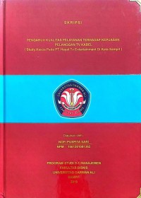 PENGARUH KUALITAS PELAYANAN TERHADAP KEPUASAN PELANGGANAN TV KABEL ( Study Kasus Pada PT. Hayat Tv Entertainment Di Kota Sampit )
