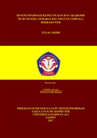 SISTEM INFORMASI KEPEGAWAIAN DAN AKADEMIK DI SD NEGERI 1 JEMARAS KECAMATAN CEMPAGA BERBASIS WEB