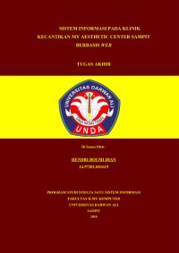SISTEM INFORMASI PADA KLINIK KECANTIKAN MY AESTHETIC CENTER SAMPIT BERBASIS WEB