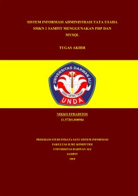 SISTEM INFORMASI ADMINISTRASI TATA USAHA SMKN 1 SAMPIT MENGGUNAKAN PHP DAN MYSQL