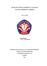 APLIKASI PANDUAN BUDIDAYA TANAMAN SAYURAN BERBASIS ANDROID