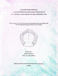 ANALISI PERBANDINGAN TINGKAT KESEHATAN KEUANGAN PERUSAHAAN PT GUDANG GARAM Tbb DAN PT HM SAMPOERNA Tbb