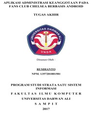 APLIKASI ADMINISTRASI KEANGGOTAAN PADA FANS CLUB CHELSEA BERBASIS ANDROID
