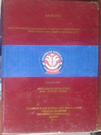 ANALISIS KINERJA KEUANGAN PT. BATAVIA PROSPERINDO FINANCE TBK. PADA TAHUN 2011 SAMPAI DENGAN 2013