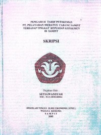 PENGARUH TARIF PETIKEMAS PT.PELAYARAN MERATUS CABANG SAMPIT TERHADAP TINGKAT KEPUASAN KONSUMEN DI SAMPIT