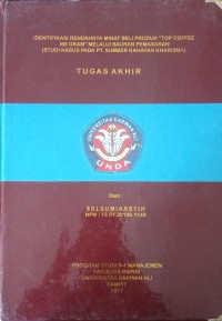 IDENTIFIKASI RENDAHNYA MINAT BELI PRODUK 
