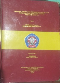 PENGARUH PERAN TUTOR TERHADAP MOTIVASI BELAJAR WARGA BELAJAR PKMB TUNAS HARAPAN KABUPATEN SERUYAN