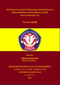 OPTIMALISASI WEBSITE SEKOLAH DALAM PENINGKATAN MEDIA PROMOSI dan PENGEMBANGAN PPDB DENGAN METODE UCD