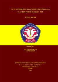 SISTEM INFORMASI JASA SERVICE DINAMO PADA ELECTRO FORCE BERBASIS WEB