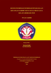 SISTEM INFORMASI PENGELOLAAN KAS JAMAAH FARDHU KIFAYAH AL-IHSAN JAYA KELAPA BERBASIS WEB.
