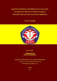 SISTEM INFORMASI DISTRIBUSI LPG 3 KG PADA PT.HARAPAN MENTAYA MENGGUNAKAN METODE TRAVELLING SALESMAN PROBLEM