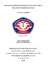 SISTEM INFORMASI PEMESANAN IKAN HIAS DISAMPIT BERBASIS WEB