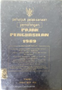 PETUNJUK PELAKSANAAN PEMOTONGAN PAJAK PENGHASILAN 1989