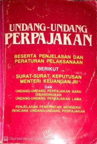 UNDANG-UNDANG PERPAJAKAN