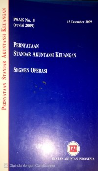 PERYATAAN STANDAR AKUNTANSI KEUANGAN SEGMEN OPERASI