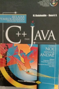 BELAJAR PEMROGRAMAN DENGAN BAHASA C++ DAN JAVA