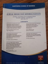 JURNAL BISNIS DAN KEWIRAUSAHAAN