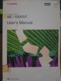 BJC-1000SP USER'S MANUAL