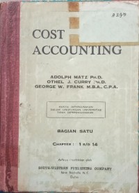 COST ACCOUNTING