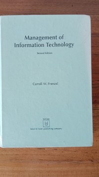 MANAGEMENT OF INFORMATION TECHNOLOGY SECOND EDITION