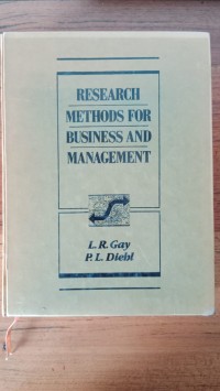 RESEARCH METHODS FOR BUSINESS AND MANAGEMENT
