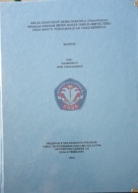 KELULUSAN HIDUP BENIH IKAN NILA (OREOCHROMIS NILOTICUS) DENGAN MEDIA DASAR GABUS AMPAS TEBU PADA WAKTU PENGANGKUTAN YANG BERBEDA