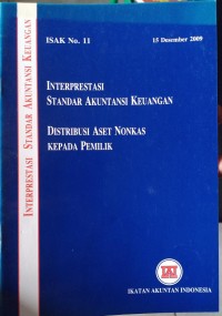 INTERPRESTASI STANDAR AKUNTANSI KEUANGAN DISTRIBUSI ASET NONKAS KEPADA PEMILIK