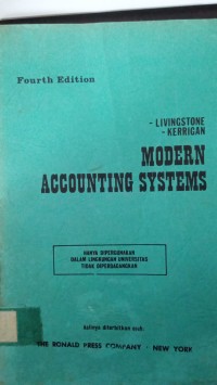 MODERN ACCOUNTING SYSTEMS FOURTH EDITION