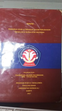 PENGARUH COVID-19 TERHADAP SAHAM PERUSAHAAN TEKNOLOGI DI BURSA EFEK INDONESIA