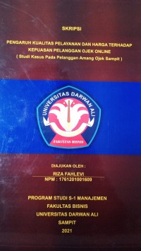 PENGARUH KUALITAS PELAYANAN DAN WARGA TERHADAP KEPUASAN PELANGGAN OJEK ONLINE (STUDI KASUS PADA PELANGGAN AMANG OJEK SAMPIT)