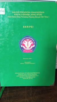 ANALISIS PENDAPATAN USAHA BUDIDAYA IKAN NILA KERAMBA JARING APUNG (STUDI KASUS DESA PEMATANG PANJANG SERUYAN HILIR TIMUR)